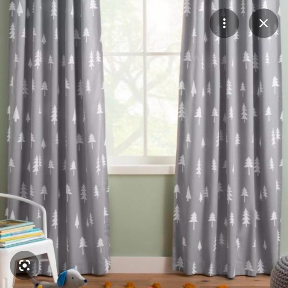 Cloud Island Tree Blackout Curtains